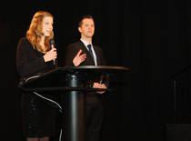 Die studentischen Producer Jonas Haase und Johanna Daut: Wir machen einen Kongress nach dem Willen der Studenten.