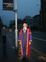 Jörg Schille unmittelbar vor der „Graduation Ceremony“ in Manchester