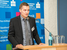 Sebastian Thate lobt die Möglichkeit, über das Deutschland-Stipendium engere Kontakte zu Unternehmen zu knüpfen. 