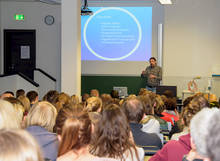 Gut besucht: Prrofessor Christian Hummerts Vortrag über Digitale Forensik.