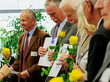 Ausnahmeerscheinung: nach 50 Jahren eine Rose für gestandene Ingenieure