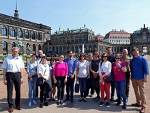 Kullturell aufgestellt: Sightseeing der Teilnehmer der Mittweidaer International Week in Dresden (Foto: privat)