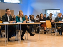 Organisierten die Konferenz bereits zum zweiten Mal: Gordon Guido Oswald und Sandra Roth vom Studentenrat.