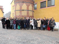 Die Teilnehmerinnen und Teilnehmer des MENTOSA-Abschlussworkshops im Wasserkraftwerk Mittweida