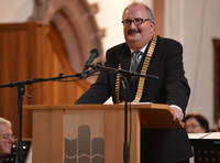 Prof. Dr. Ludwig Hilmer bei seiner Antrittsrede. Foto: André Wirsig