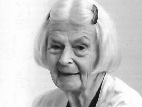Erna Grunert de Jácome (1914 - 2019) im Jahr 2006