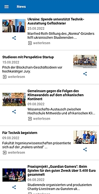 Screenshot HSMW News