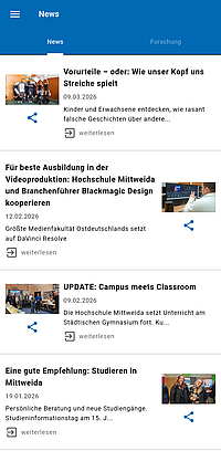 Screenshot HSMW News
