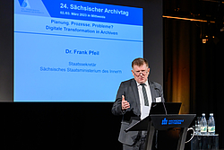 2. Grußwortredner: Dr. Frank Pfeil, Staatssekretär im Sächsisches Staatsministerium des Innern