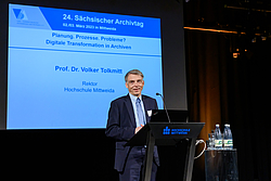 1. Grußwortredner: Prof. Dr. Volker Tolkmitt, Rektor der Hochschule Mittweida