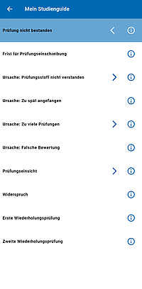 Screenshot Studienguide