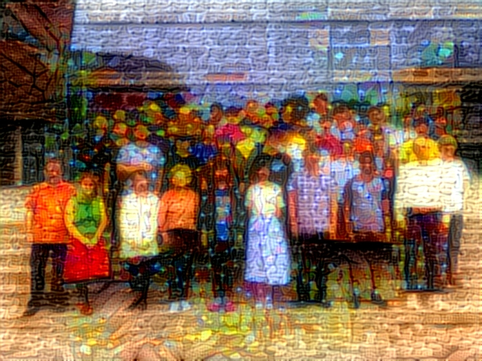 Wie gemalt: die Sommerschule zum Maschinellen Lernen an der Hochschule Mittweida im Style-Transfer mit einem neuronalen Netz.