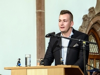 Gordon Guido Oswald, Geschäftsführer des Studentenrats der Hochschule Mittweida