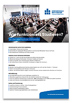 Informationsblatt "Wie funktioniert Studieren?"