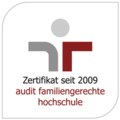 Zertifikat „audit familiengerechte hochschule“