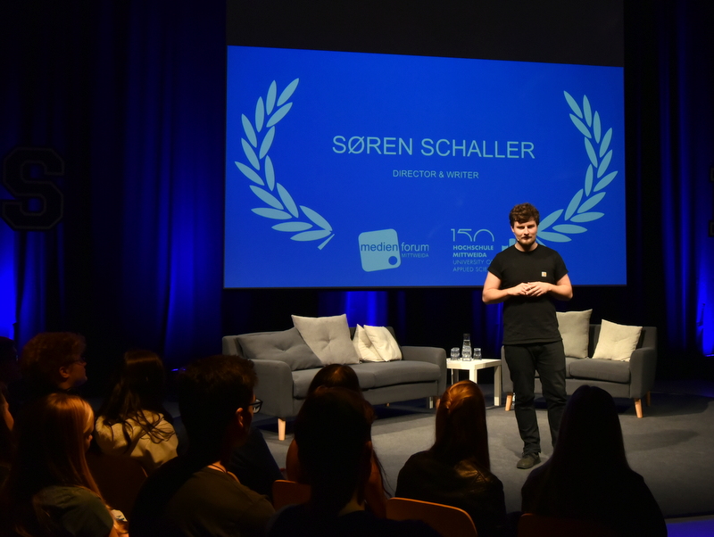 Søren Schaller berichtete über seinen Weg zum erfolgreichen Filmemacher.