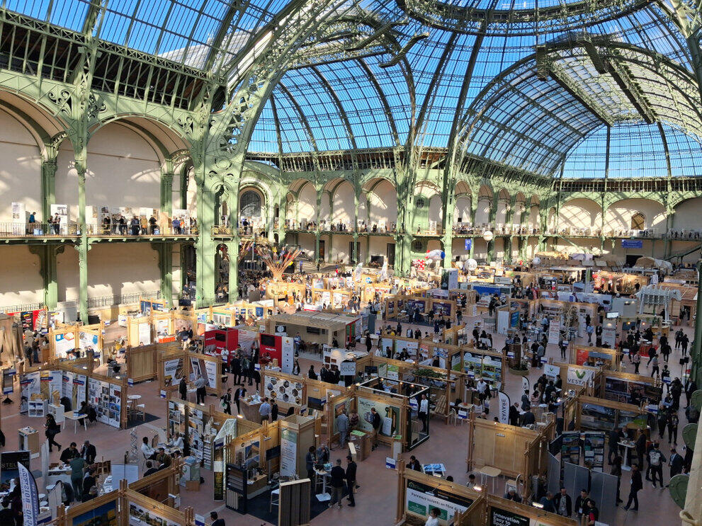 A view inside an exhibition hall
