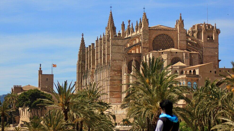 Ansicht der Kathedrale von Palma de Mallorca.